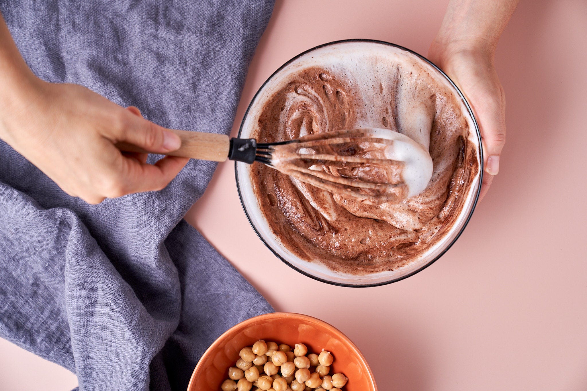 Kichererbsen Dessert Rezept: Vegane Mousse au Chocolat Rezept