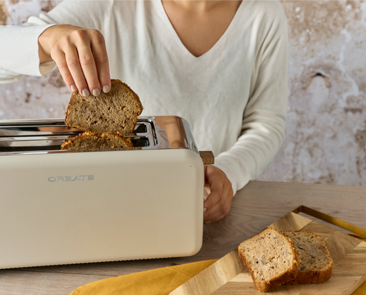 Knuspriges Bananenbrot aus dem Toaster – einfach vorbereitet, jederzeit genießen