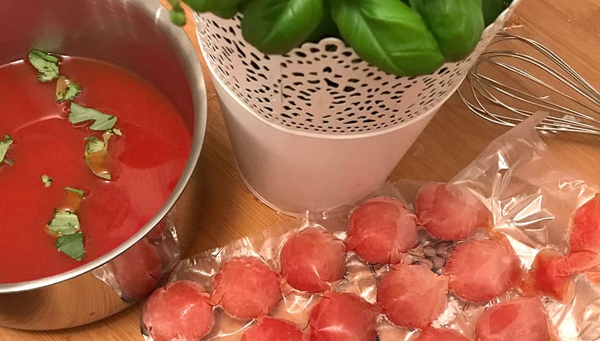 Soße portionieren & einfrieren mit Eiskugelbeutel