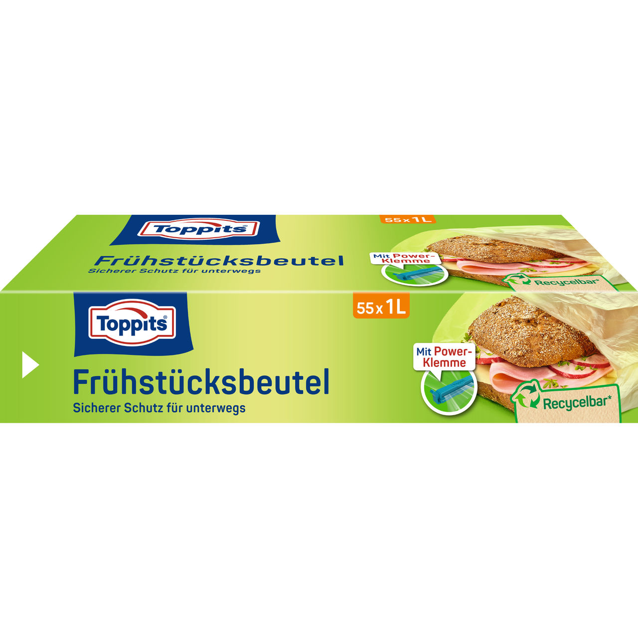 Vorderseite der Verpackung Toppits Frühstücksbeutel