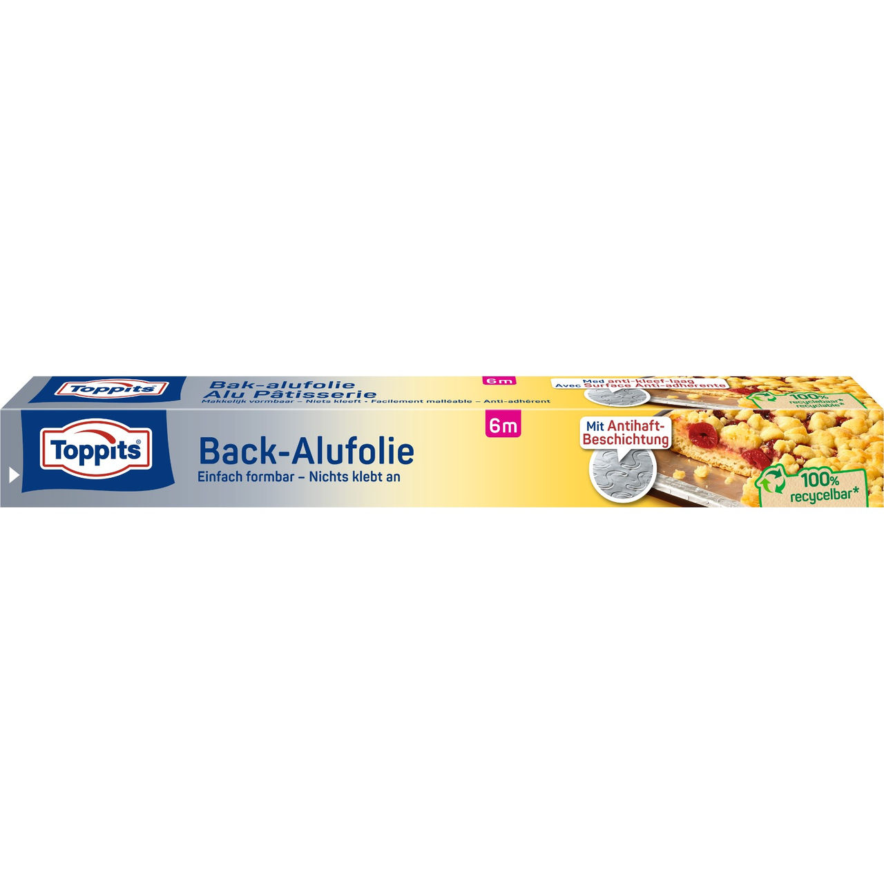 Vorderseite der Verpackung Toppits Back-Alufolie