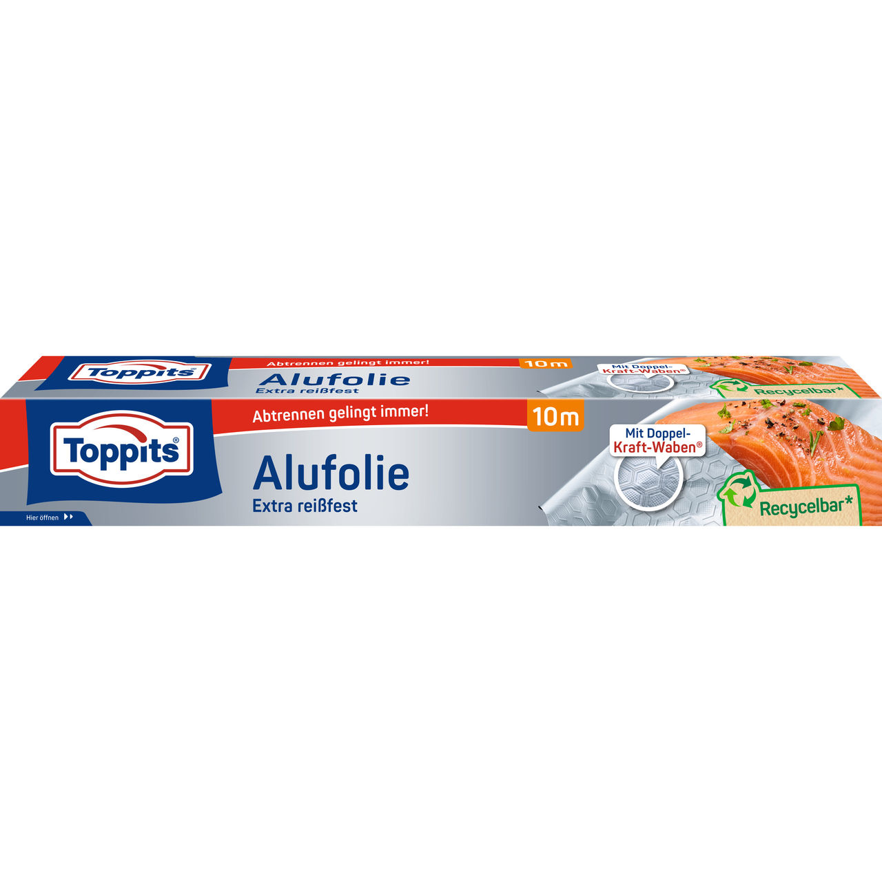 Vorderseite der Verpackung Toppits Alufolie