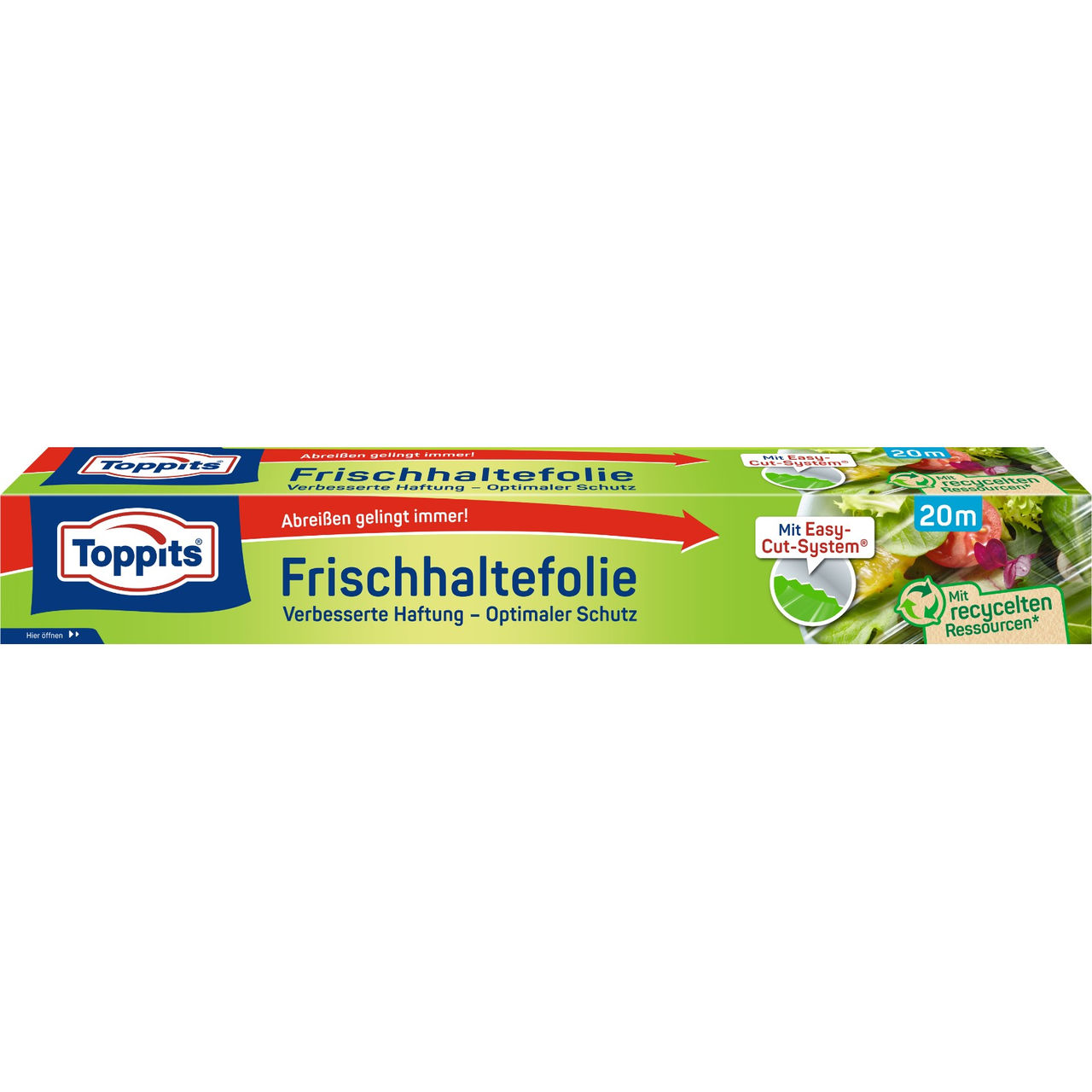 Vorderseite der Verpackung Toppits Frischhaltefolie 20m