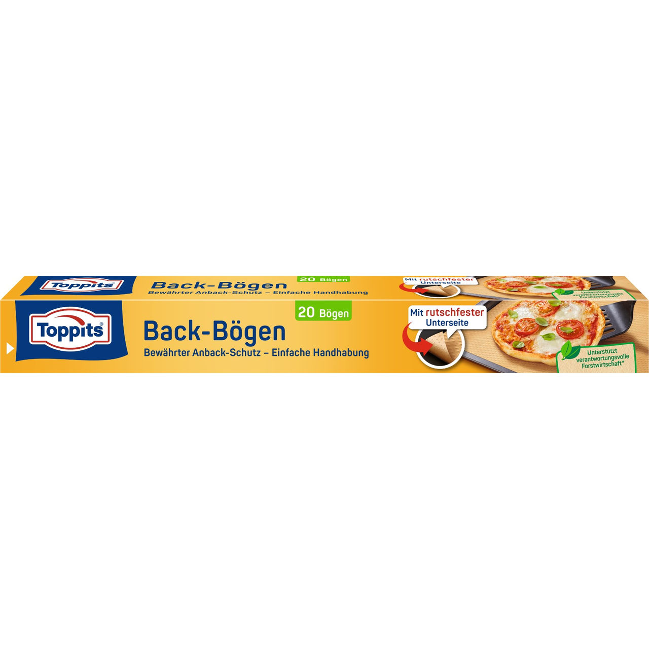 Vorderseite der Verpackung Toppits Back-Bögen