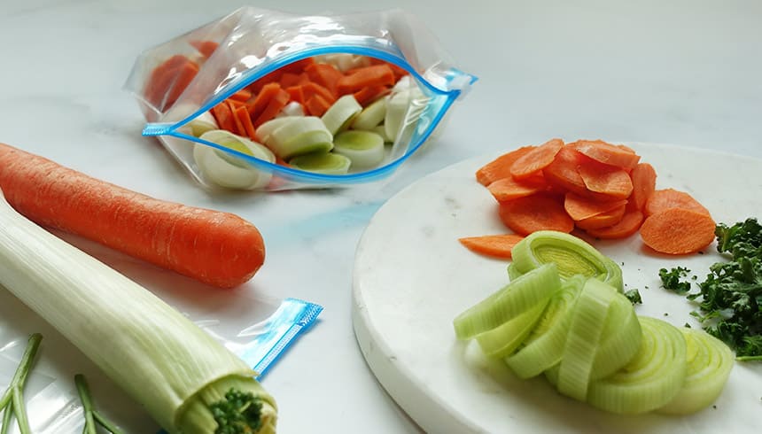 Frisches Gemüse im Zipper® Allzweck-Beutel