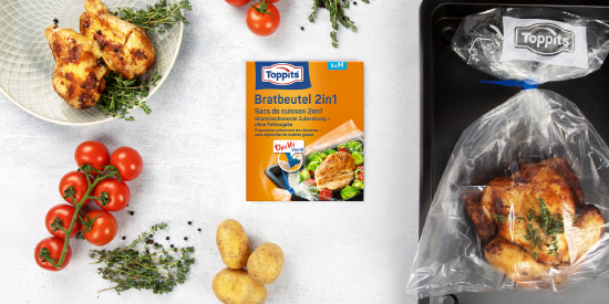 Toppits® Bratbeutel 2in1