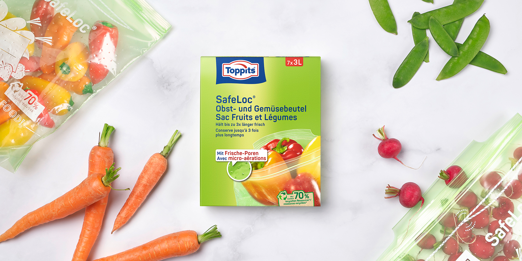 Zip pouch for vegetables online