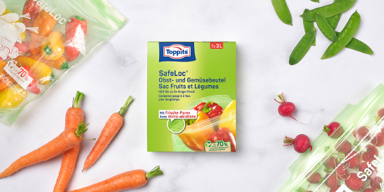 Toppits® SafeLoc® Obst- und Gemüsebeutel