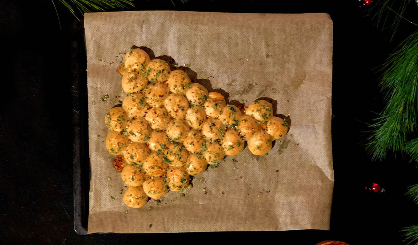 Weihnachtsbaum-Brot