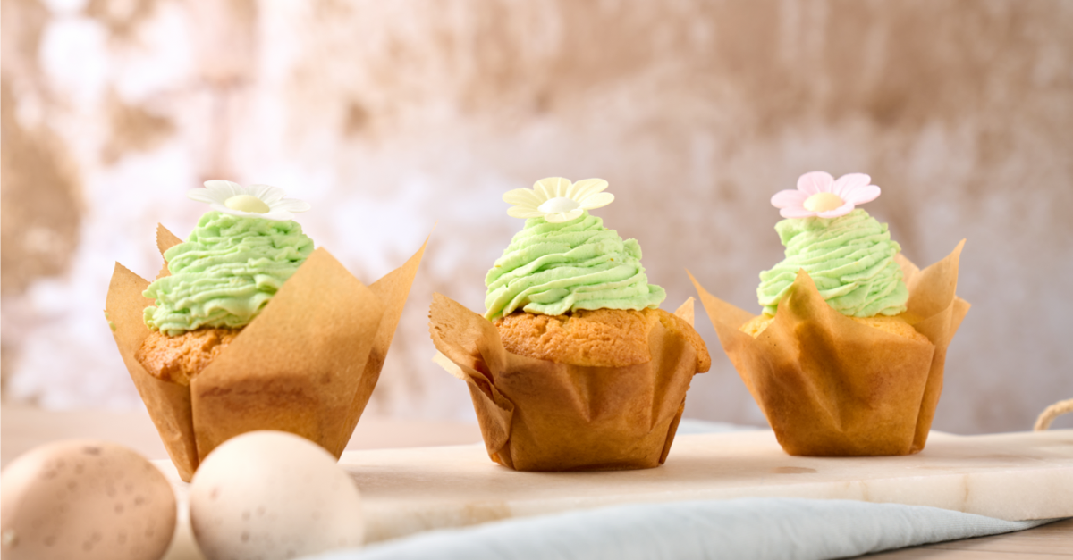 Oster-Cupcakes: einfach und schön verpackt