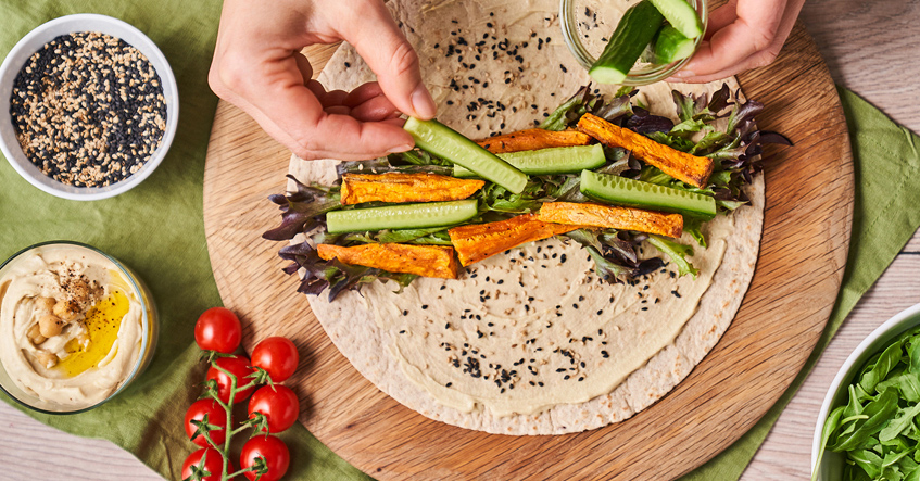 Veganer Wrap – der perfekte Snack to go an heißen Tagen